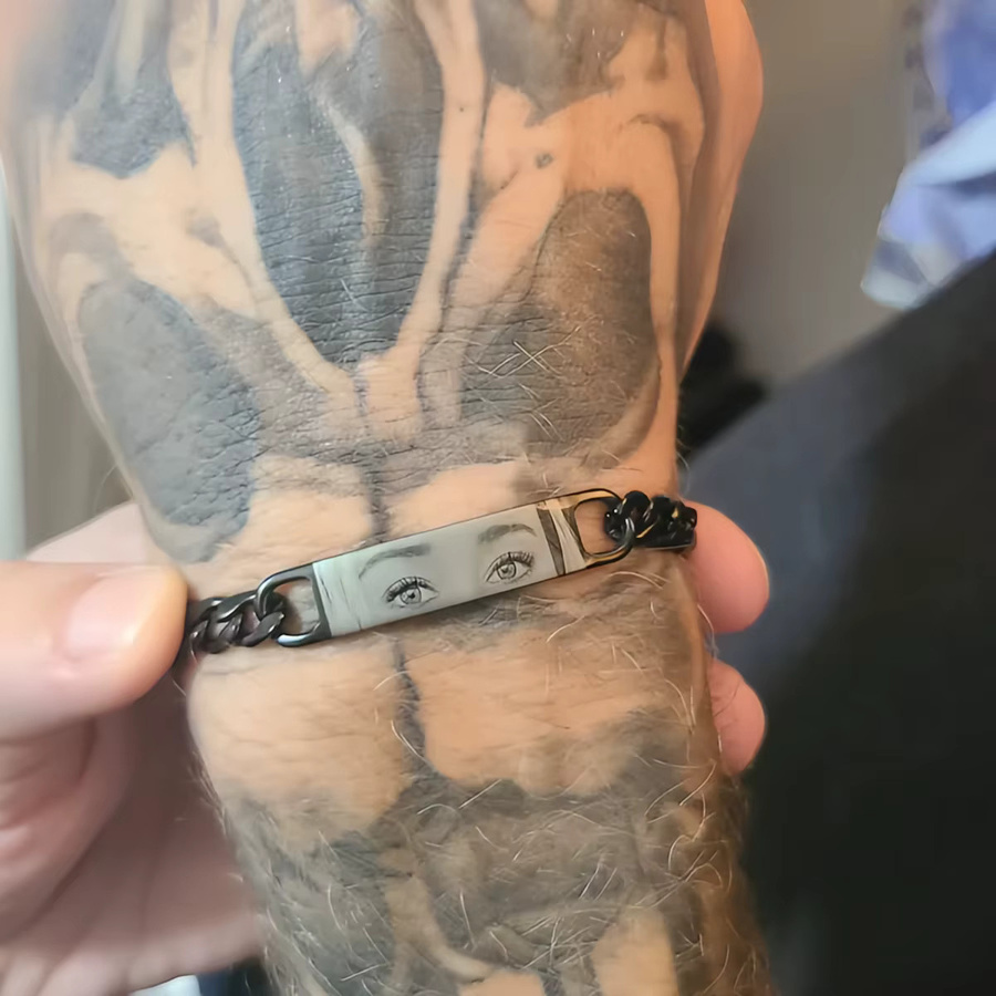 Armband Edelstahl, Augen-Design, Unisex - Bild 3