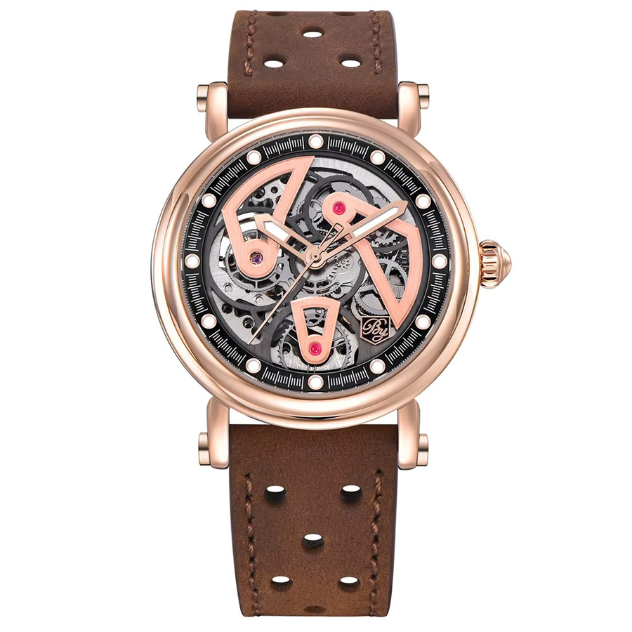 BENYAR Armbanduhr Automatik, Edelstahl, Blau, Roségold, 40 mm, Herren - Bild 7