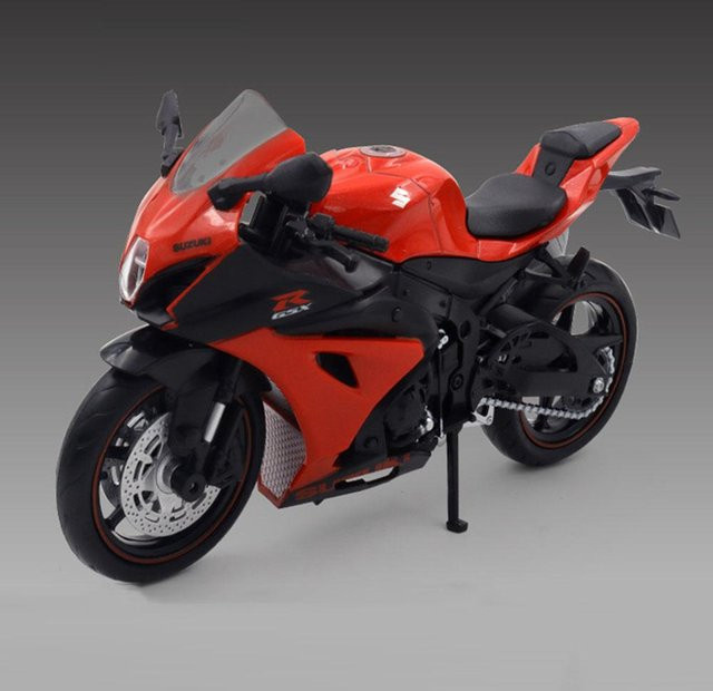 Linyi toy car Aprilia Rsv4 Suzuki Gsx R1000R Motorradmodell, 1:12, ab 14 Jahren - Bild 1