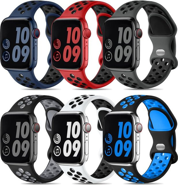 RWBANDS Uhrenarmband Silikon, Schwarz, Unisex - Bild 1