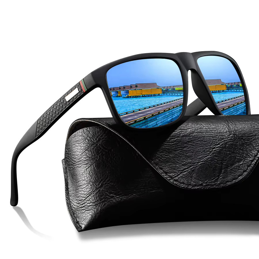WSZ Sonnenbrille, quadratisch, Vollrand, Kunststoff, schwarz, Unisex - Bild 2