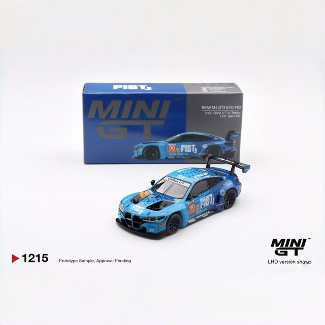 MINI GT BMW M4 GT3 EVO, Auto-Modell, 1:64, Metall, Blau - Bild 1