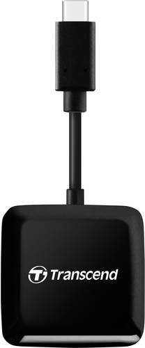 Transcend TS-RDC3 Externer Speicherkartenleser mit USB-C Anschluss in Schwarz - Bild 1