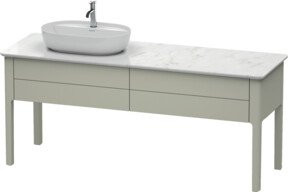 Duravit Waschtischunterschrank Luv in Tau s-matt, B/T/H: 173,3 x 57 x 74,3 cm - Bild 1