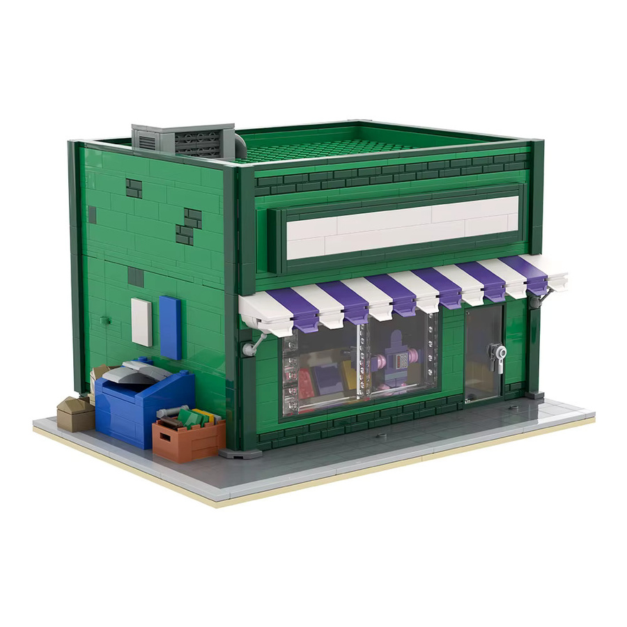 Gobricks Springfield Baseball Karte Shop, Modulare Ziegel Modell - Bild 2