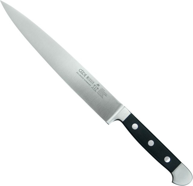GÜDE Alpha Schinkenmesser aus Edelstahl in Schwarz mit 21 cm Klingenlänge - Bild 1
