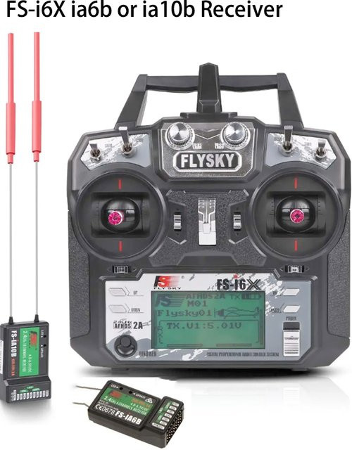 Flysky FS-i6x 2,4G 6/10CH AFHDS 2A Radio RC Sender mit IA6B oder IA10B Empfänger - Bild 1