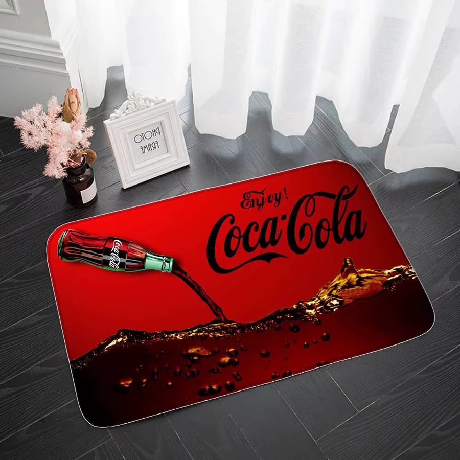 C-Cocas Rutschfeste Fußmatte für Eingang, Bad und Küche mit C-Cola Design - Bild 2
