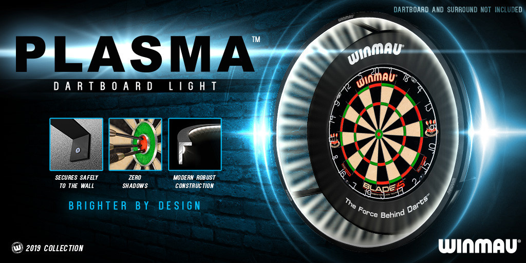 Winmau Plasma Light Professional 4300 Dartboard-Beleuchtung mit LED-Ring in Schwarz - Bild 4