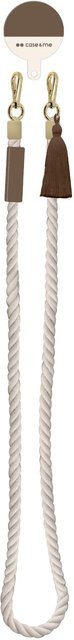 Coco Necklace Smartphone-Band von SBS mit Doppelkarabiner in Braun - Bild 1