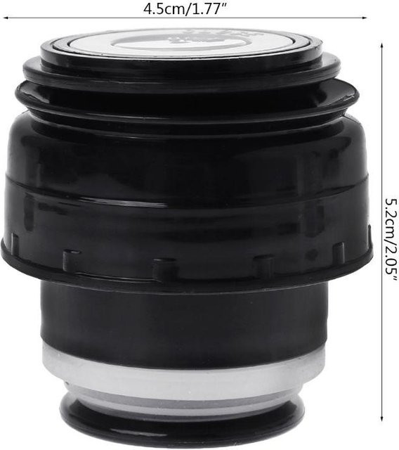 Lazenca Universal Thermosdeckel für Isolierflaschen in Schwarz, Durchmesser: 4,5 cm - Bild 1