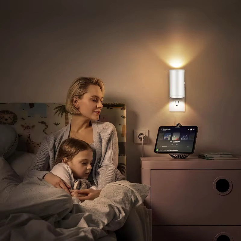 ZTree LED-Wandleuchte als Nachtlicht in Weiß mit Lichtsensor, dimmbar und mit 3 Farbtemperaturen für Flur, Badezimmer, Treppen und Schlafzimmer - Bild 5
