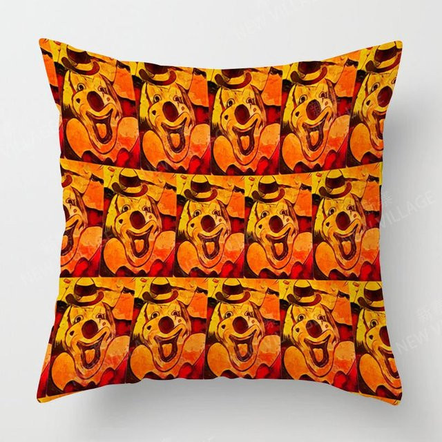 JMG Clothing Kissenbezug Modern Orange Abstrakt Geometrisch Floral aus Polyester, Breite: 40 cm, Höhe: 40 cm - Bild 1