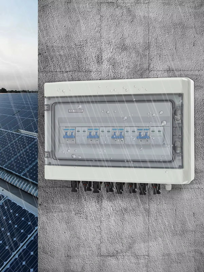 Bymaocar Solar-Combiner-Box mit 4-Eingang und 4-Ausgang, DC 1000V 40A Photovoltaik-Box in Weiß - Bild 4