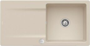Villeroy & Boch Spüle Siluet Keramik in Beige mit rundem Exzenter und Ablauggarnet, Breite: 60 cm - Bild 1