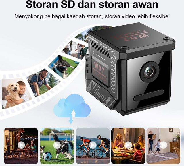 Hochauflösende WLAN-Action-Kamera mit Nachtsicht für die drahtlose Sicherheitsüberwachung und Outdoor-Sportaufnahmen - Bild 1