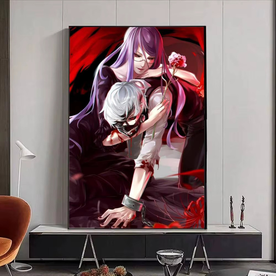 Tokyo Ghoul Manga-Poster von Bilibili, selbstklebender Papierdruck, mehrfarbig, rechteckig - Bild 5