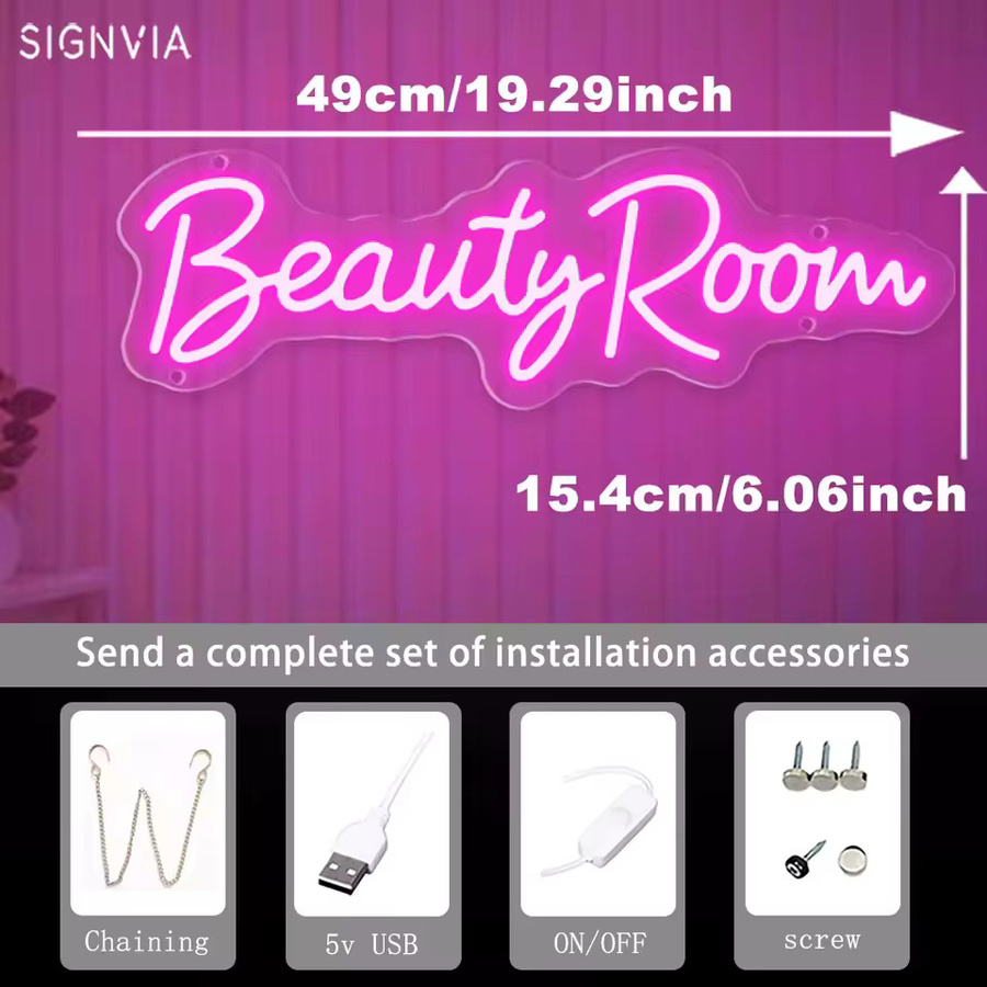 Neon LED Wandkunst zur Dekoration für Beauty-Salons, Nagelstudios und Tattoo-Studios von INSNEnN - Bild 3
