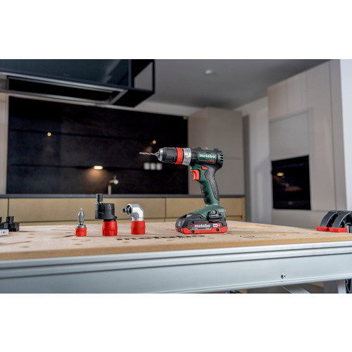 Metabo SB 18L BL Q Akku-Schlagschrauber 65 Nm 18V bürstenlos in Grün/Schwarz/Rot mit Koffer - Bild 2