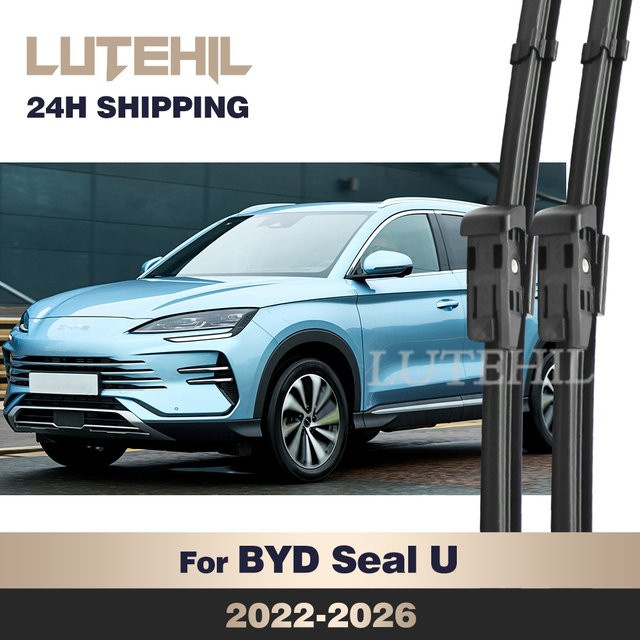 LUTEHIL Wischerblätter für BYD Seal U 2022-2026, Frontscheiben-Wischerblätter in Schwarz, Breite: 61 cm, Breite: 46 cm - Bild 1