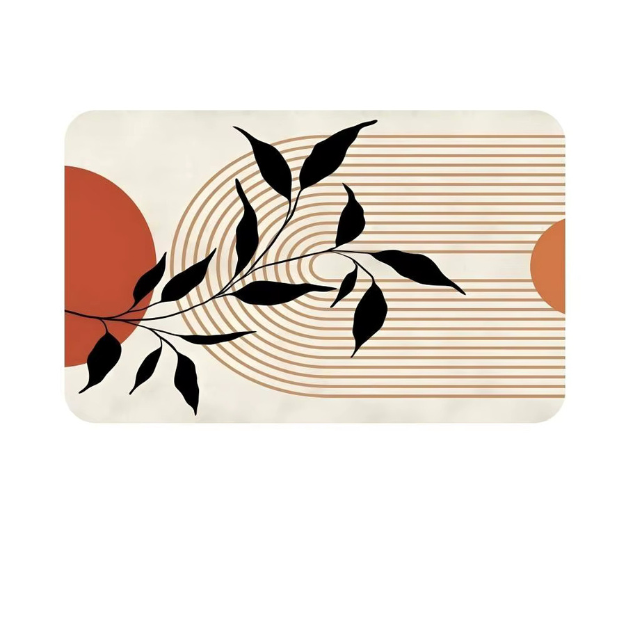 Moderne minimalistische Kunst Bodenmatte rutschfest für Wohnzimmer, Küche und Badezimmer - Bild 5