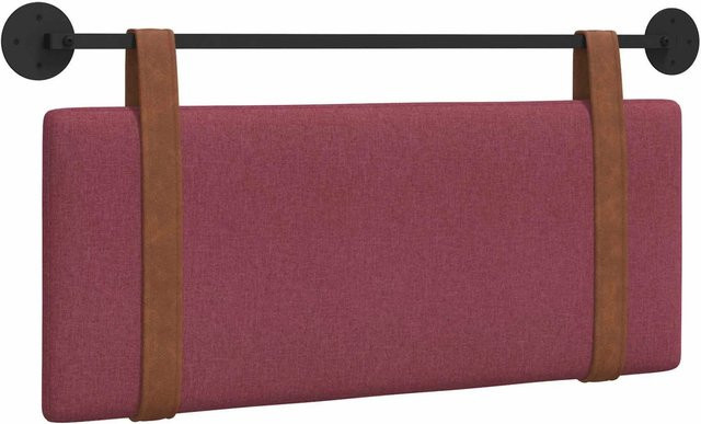 vidaXL Polsterpaneel Wandmontage in Weinrot mit Antik-PU-Optik, B/H/T: 110 x 55 x 5 cm - Bild 1