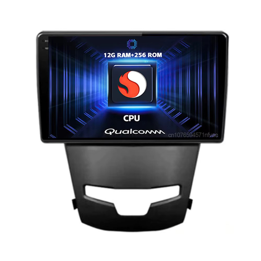 RSNAVI Android 16 QLED Autoradio mit GPS und 4G für SsangYong Korando 3 und Actyon 2 (2013 - 2017), Multimedia Videoplayer mit CarPlay, Schwarz - Bild 3