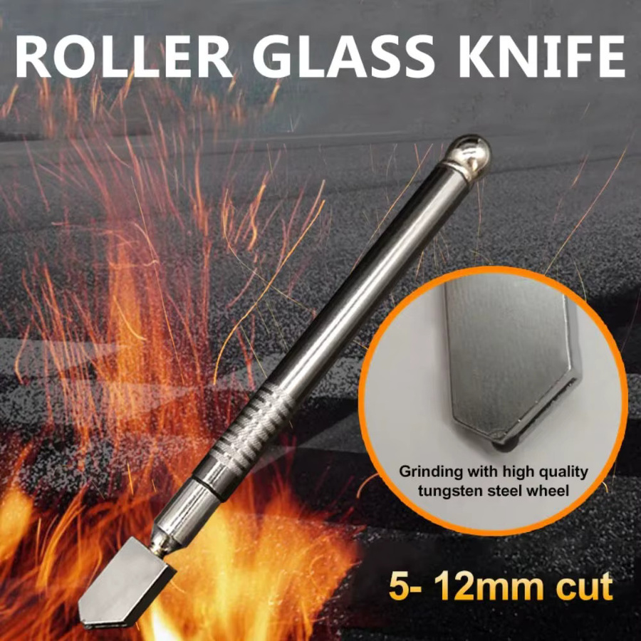 FATCOOL Professioneller Glasflaschenschneider mit Ölzufuhr und Diamant-Schneidefunktion, Farbe: Silber, 178 mm - Bild 2