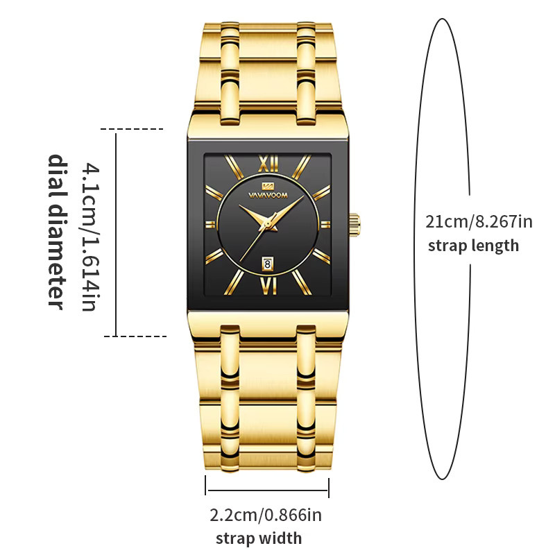 VA VA VOOM Armbanduhr, Quarz, Edelstahl, Blau, Herren - Bild 2