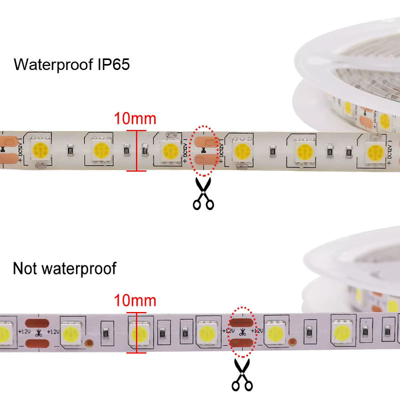 XUNATA RGBCCT LED-Streifen 5050 mit 300 SMD LEDs, 5 m Länge, Multicolor und Warmweiß, wasserdicht - Bild 5