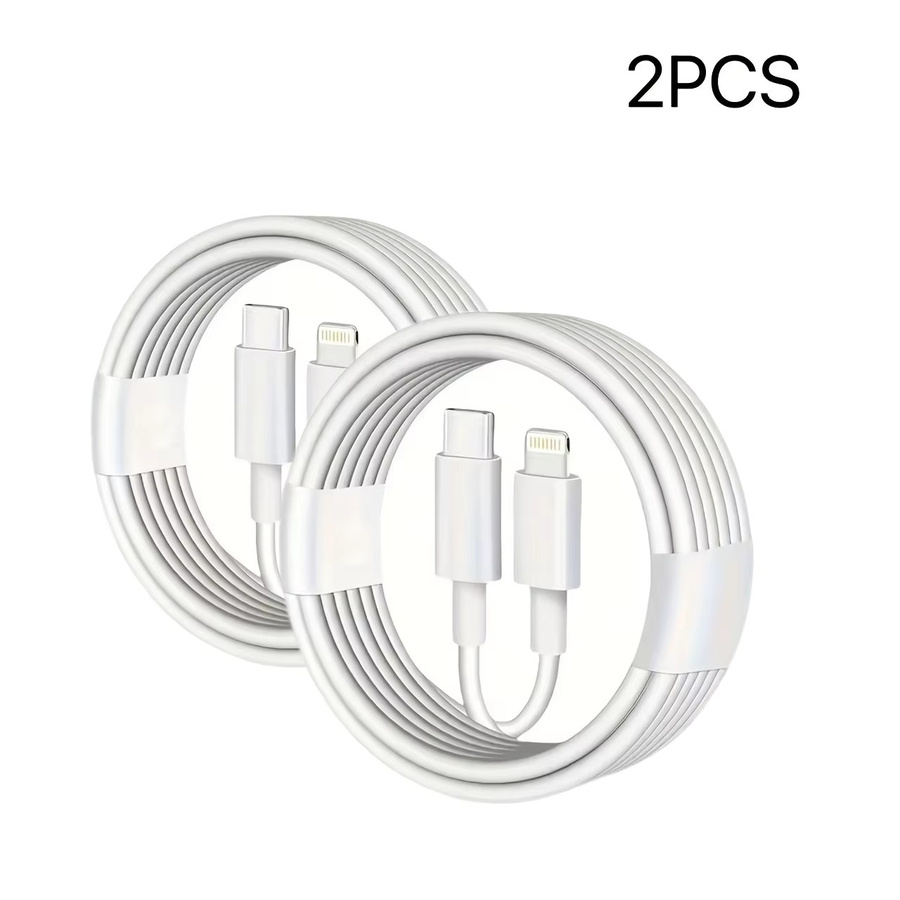 KADIXI MFi-zertifiziertes USB-C auf Lightning Schnellladekabel Set in Weiß für iOS Geräte wie iPhone 14, 13, 12, 11 Pro Max, Mini, Plus und XR - Bild 3