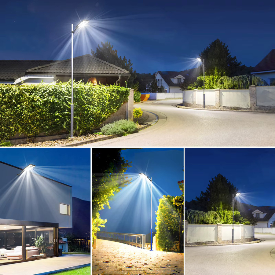 Wasserdichte Solar-LED-Außenwandleuchte in Schwarz mit Bewegungssensor und kaltweißem Licht für Garten und Terrasse - Bild 6