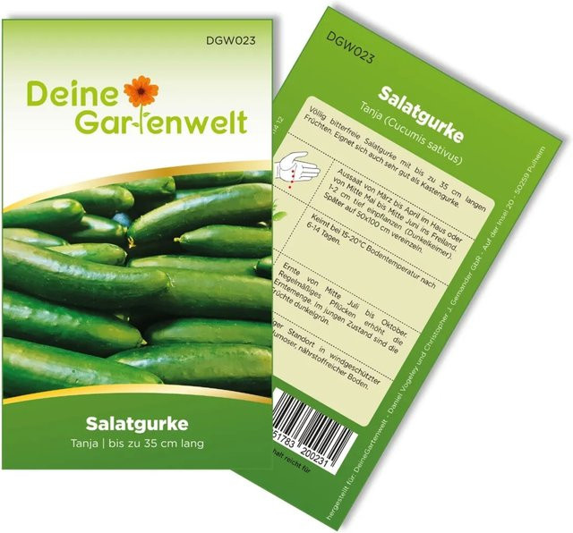 Deine Gartenwelt Salatgurke Tanja Gemüsesamen für den Garten - Bild 1