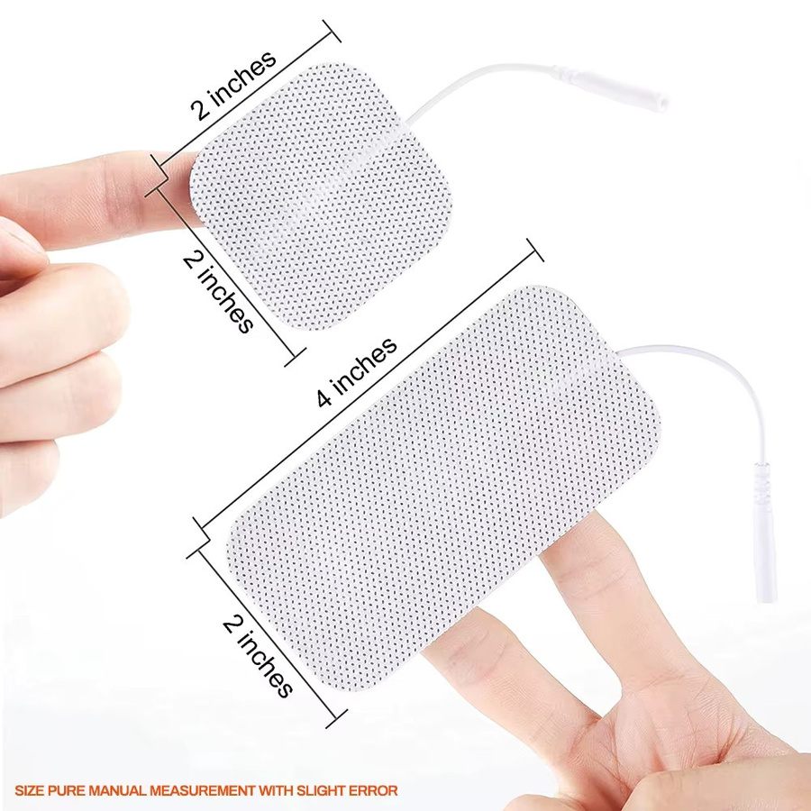 Compex EMS Elektroden Pads mit Silikongel in Weiß für digitale Akupunktur und Physiotherapie - Bild 2