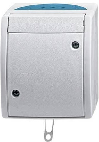 ABB Zugwechselschalter 2CKA001383A0141 Aufputz mit Zugschnur IP44 Lichtgrau RAL 7035 - Bild 1