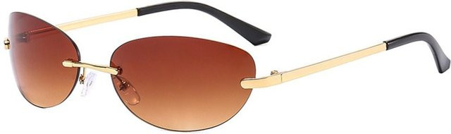 Dote Sonnenbrille, randlos, oval, Unisex, transparent, Farbverlauf - Bild 1