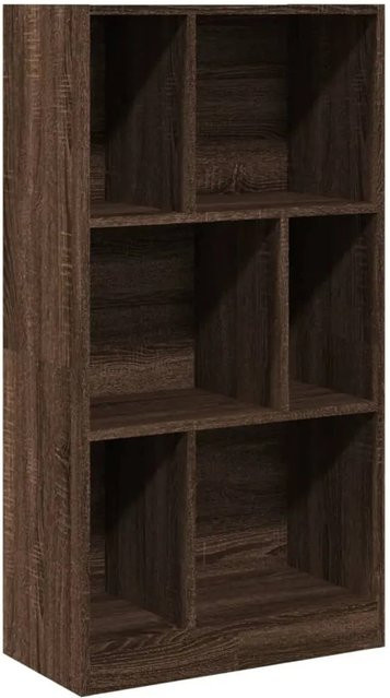 vidaXL Bücherregal in Braun Eichen-Optik aus Holzwerkstoff, B/T/H: 57 x 28,5 x 107,5 cm - Bild 1