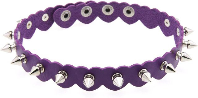 YIRAN Halsband Kette, Leder, blue, Damen, Punk - Bild 1