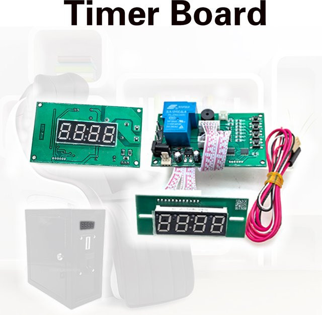 XINWA XINWANG Timer-Board mit vierstelliger Anzeige für Multi-Münzprüfer zur Countdown-Steuerung von Arcade-Spielautomaten und Massagestühlen in Grün - Bild 1