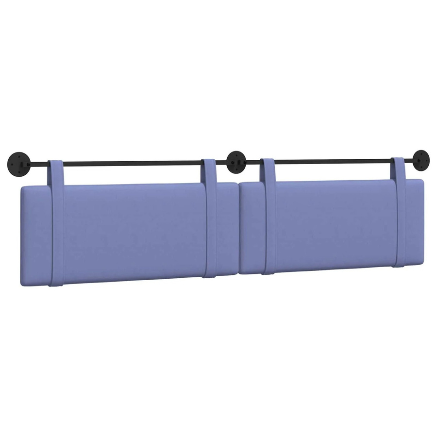 vidaXL Wandmontiertes gepolstertes Paneel in Jeans Blau, Höhe: 210 cm, Breite: 55 cm, Tiefe: 5 cm - Bild 2