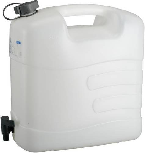 Pressol Wasserkanister mit Ablasshahn aus Polyethylen, Weiss, 20 l - Bild 1