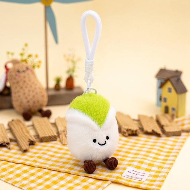 Yiran toy Kawaii Stofftier Nuss, Plüsch Anhänger, Bunt / Mehrfarbig, Grün - Bild 1