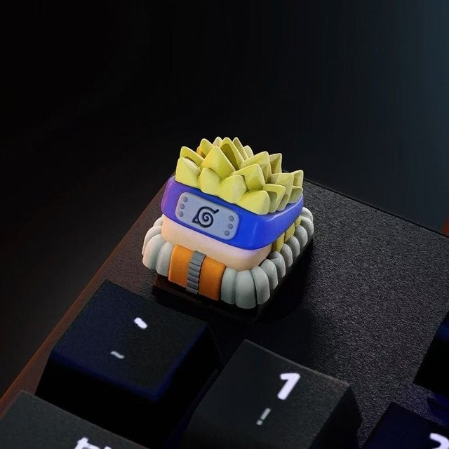 Yiran toy 1 Mechanische Tastatur ESC Tastenkappe im Naruto Design mit Sasuke, Uzumaki Naruto und Sakura Motiven, Mehrfarbig - Bild 1