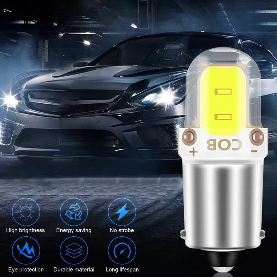 BA9S T4W H6W LED COB Kennzeichenleuchten Set für Auto, Weiß 6000K, 12V, CANBUS-kompatibel - Bild 2