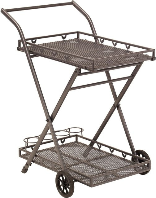 Greemotion Toulouse Servierwagen mit Rollen für Garten und Balkon B: 69 cm, T: 54 cm, H: 87 cm - Bild 1