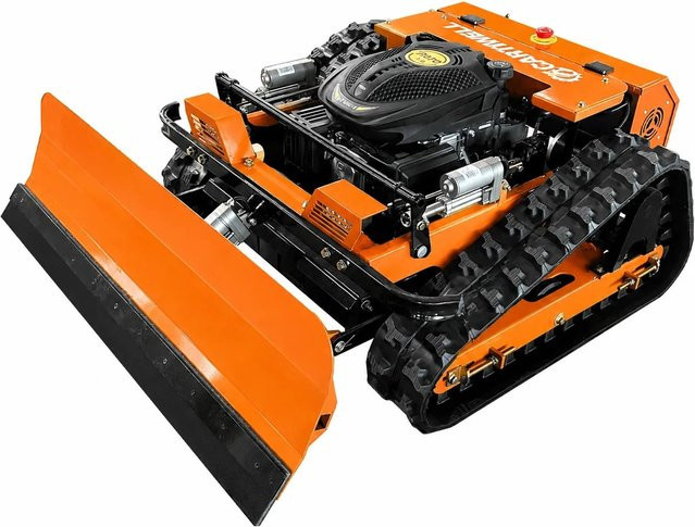 CARTIWELL Ferngesteuerter Benzin-Böschungsmäher CW-500 Orange mit Schneepflug - Bild 1