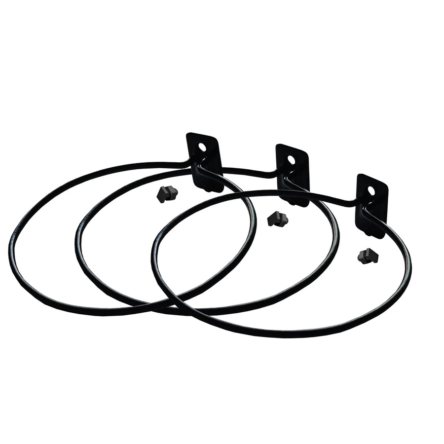 Pergart Pflanzentopfhalter aus Kunststoff, 3er Set, Schwarz, Durchmesser: 14 cm - Bild 2
