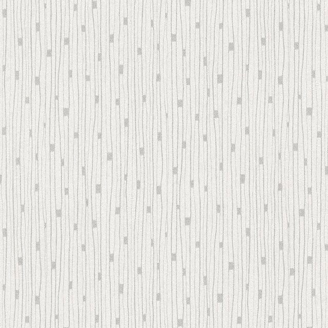 PROFHOME Streifen Tapete Design glitzernd in Creme Grau Silber, Vlies-Tapete, Breite: 0,53 m, Länge: 10,05 m - Bild 1