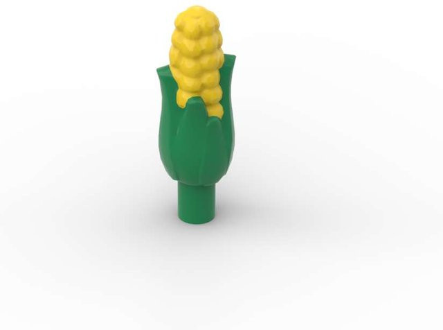 ixBricks Maiskolben mit Hülle Baustein Komponente 1-teiliges Set Gelb - Bild 1