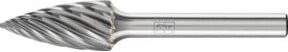 PFERD TOOLS Hartmetall Hochleistungsfrässtift INOX Spitzbogen SPG in Silber, Durchmesser: 12 mm, Länge: 25 mm, Schaft-Durchmesser: 6 mm für Edelstahl - Bild 1